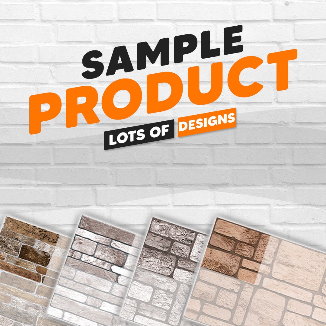 IZODEKOR 10 X 10 SAMPLES 3D Realistic Wall Panels Wall Cladding, Stone Look Brick Effect, Wall