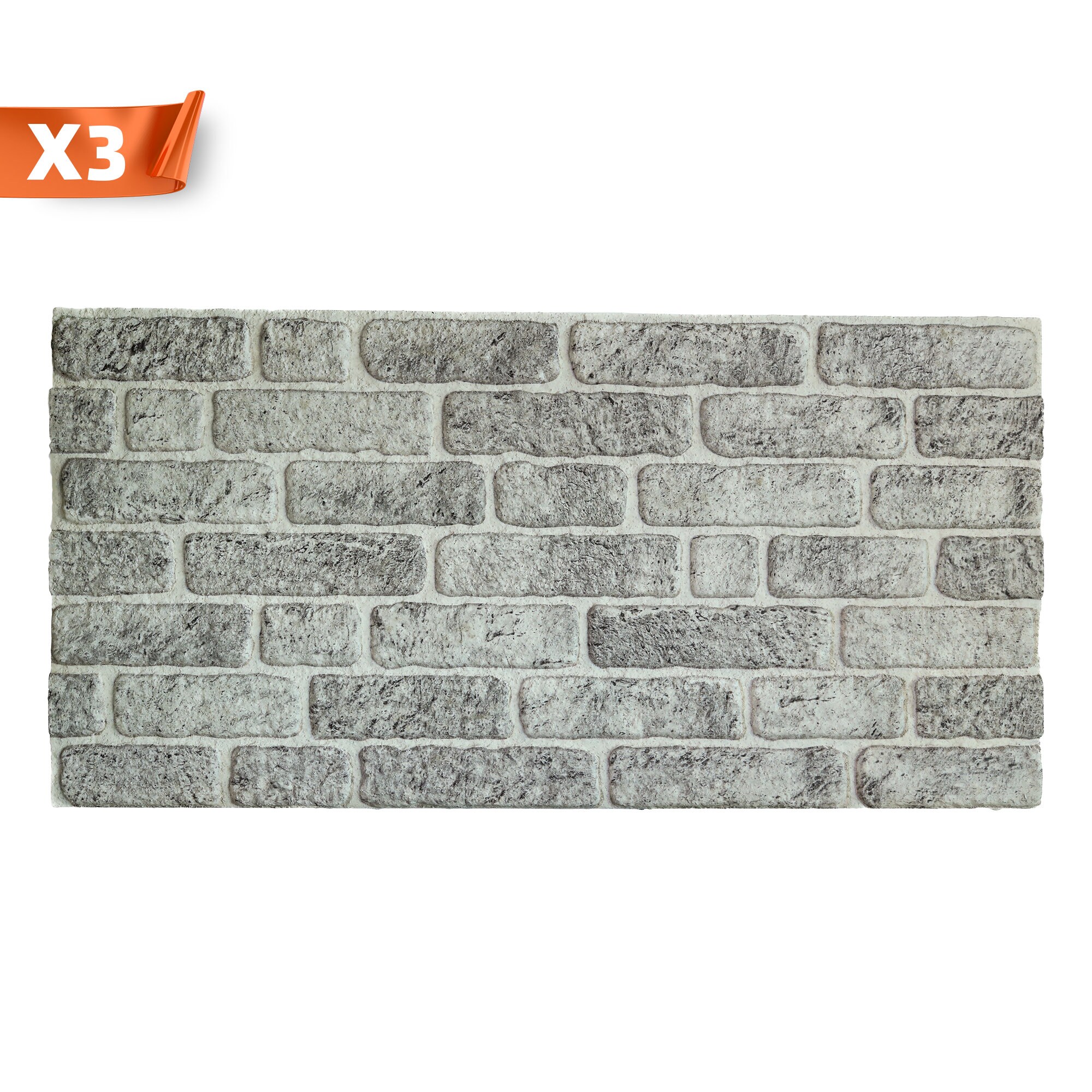 IZODEKOR 3D Wall Panels Brick Effect Cladding, Stone Look Faux Stone