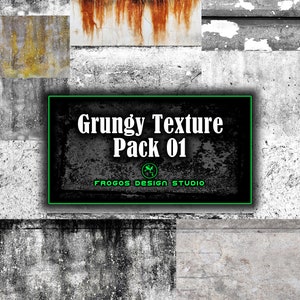 Grungy Overlay Texture Pack 01 - Hoogwaardige Grunge Achtergrond en Overlay Texturen voor Grafisch Ontwerp, Vuil, Splatter, Oud, Vintage