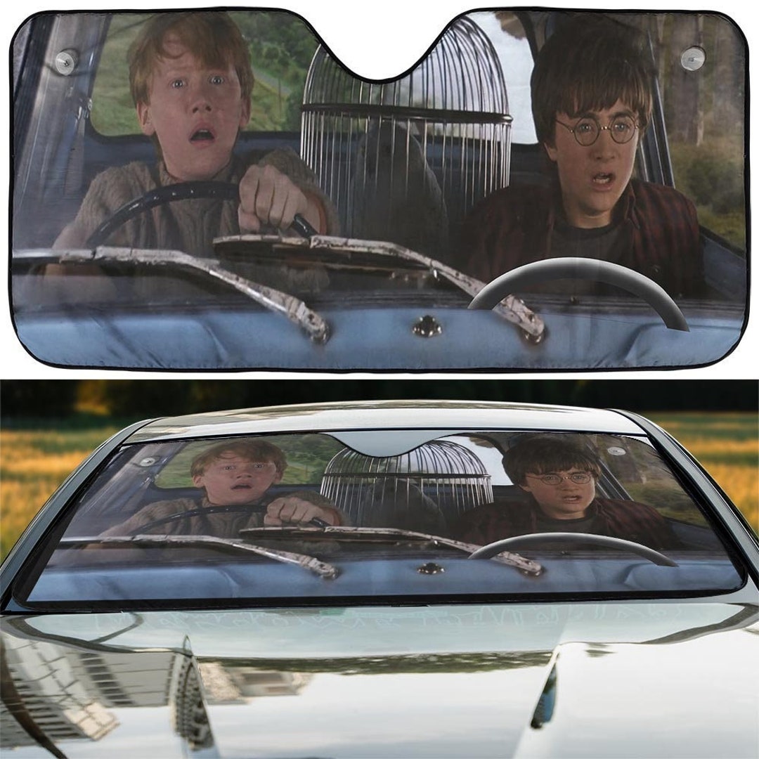 Harry Potter Car Sunshade Harry Potter Car Accessory Etsy