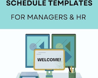 New Hire Onboarding Schedule Templates: HR & Managers (MS Excel, Google Sheets)