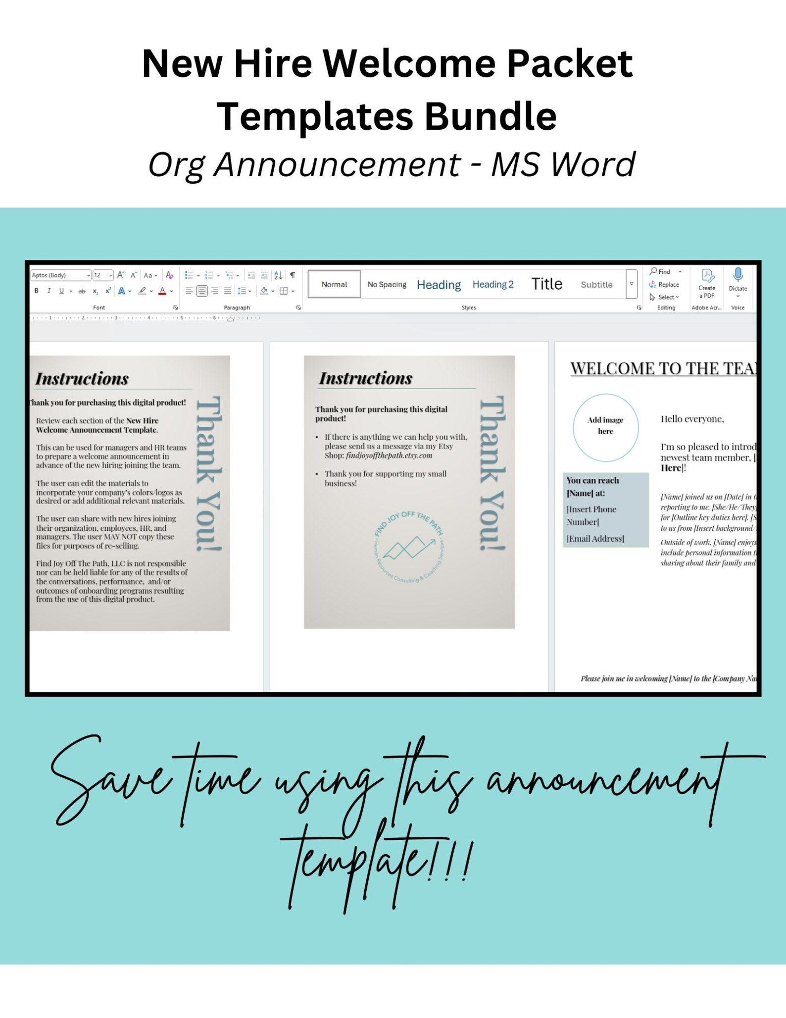 New Hire Welcome Packet Bundle | Onboarding | New Employee Social Media ...