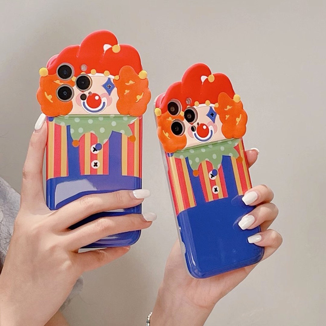 Fun Cartoon Funny Clown Phone Case iPhone 14 13 12 11 Pro Max Phone