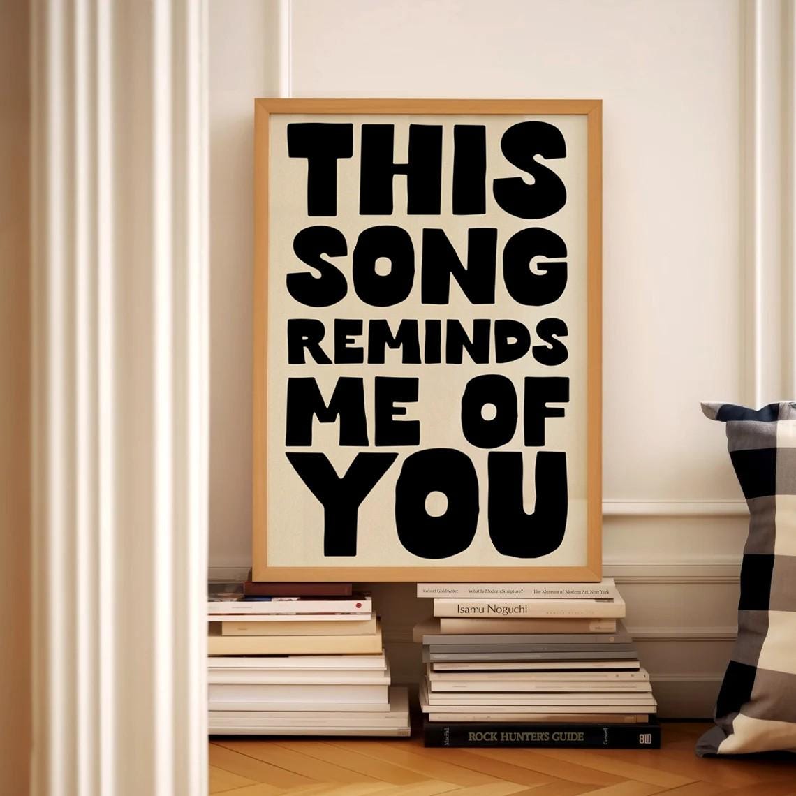 This Song Reminds Me of You Print, Romantic Quote Wall Art, Music Lover Gift, Cute Digital Download, Typography Poster for Bedroom Decor