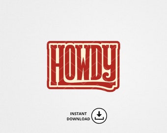 Howdy Svg Png, Country Girl Svg, Cowboy Svg, Cowgirl Svg, Southern Svg, Western Png, Vintage Style Howdy TShirt Design