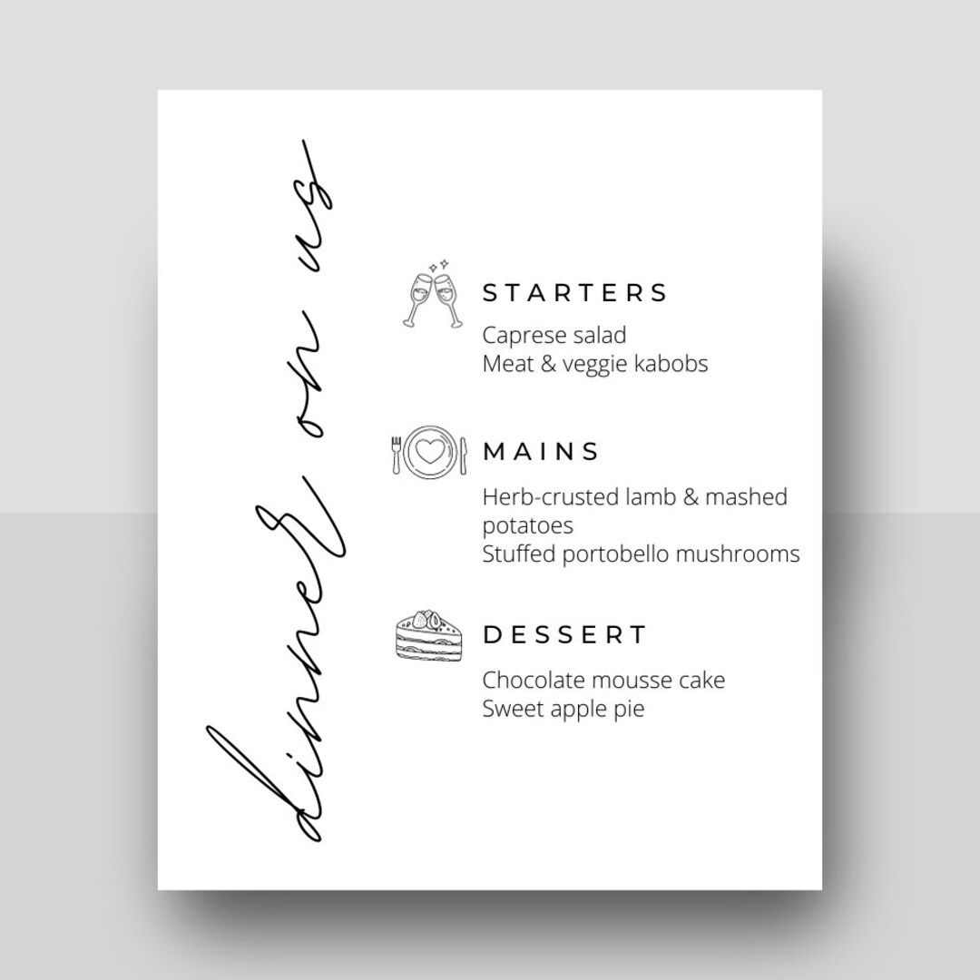 Dinner Menu For Wedding Editable Canva Template Modern Etsy dinner-menu-for-wedding-editable-canva-template-modern-etsy