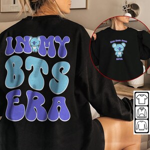 BTS Rm Sweatshirt, 2 Sided In My Bts Era Tee, Bt21 Koya Shirt, Kpop Bangtan Merch, Vintage Retro Unisex Hoodie Bootleg 2211 TKVP