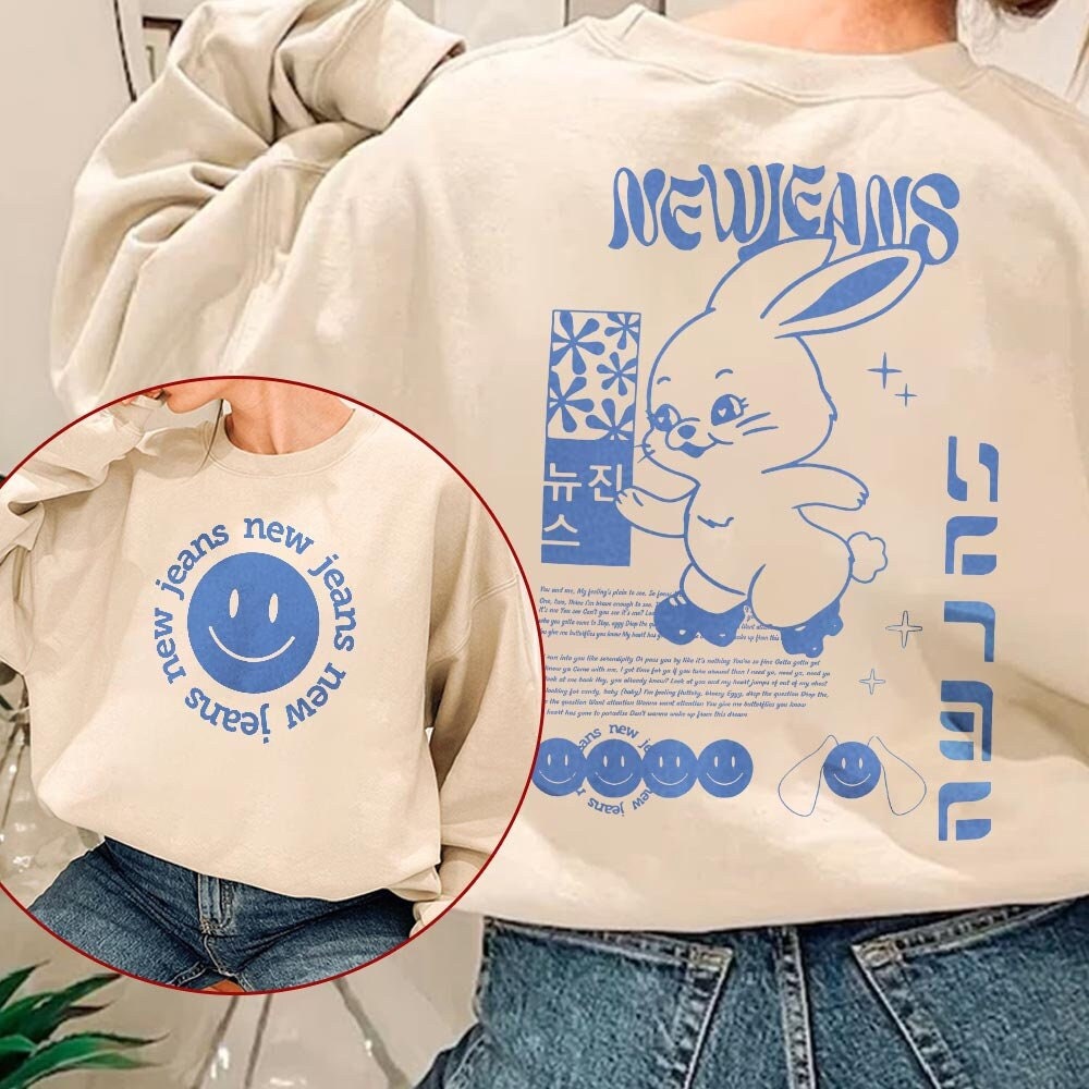 New Jeans Hoodie Merch Hanni Minji New Album OMG Sweatshirt Unisex Korean  Girl Group Pullover Streetwear 