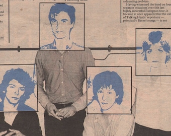 1977 TALKING HEADS / Manfred Manns Earth Band - NME Clipping - David Byrne, Tina Weymouth Chris Frantz Jerry Harrison / Spirits in the Night