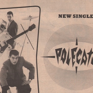 POLECATS - Klippning från 1981 NME / John Im only dancing / Big green Car / Tim Worman, Boz Boorer, Phil Bloomberg, Chris Hawkes