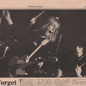 1977 TOM PETTY and the Heartbreakers - huge NME Clipping - Forget what we told you last week / backside Honda Advertising & Paul Travis