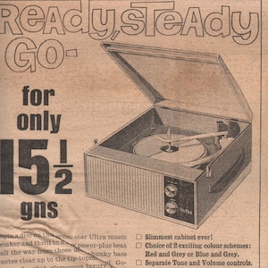 1964 ULTRA Radio und Fernsehen Limited - original NME Werbeartikel - New Musical Express