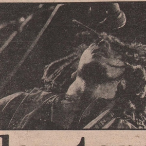 BOB MARLEY - 1976 original NME Clipping - Marley tops Cardiff event - Wailers