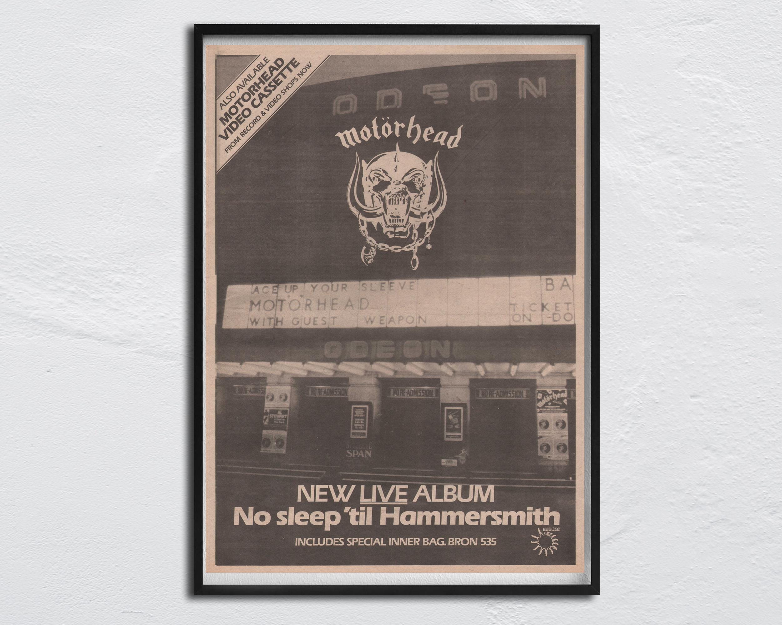 ヴィンテージパンクポスター￼Motörhead GirlsSchool ヴィンテージ