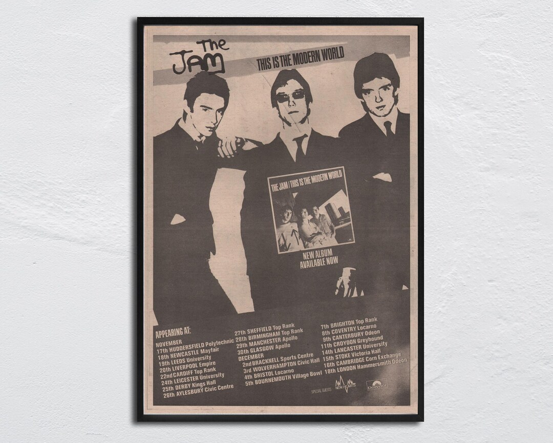 THE JAM Poster - 1977 Original NME - This is the Modern World