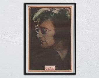 1972 Poster BEATLES - John Lennon - original australian GoSet Magazine - Paul McCartney, Ringo Starr, George Harrison