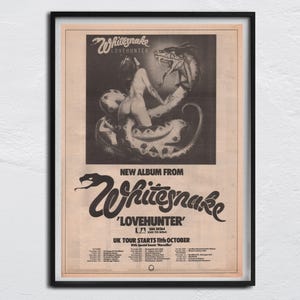 Whitesnake Poster - Etsy