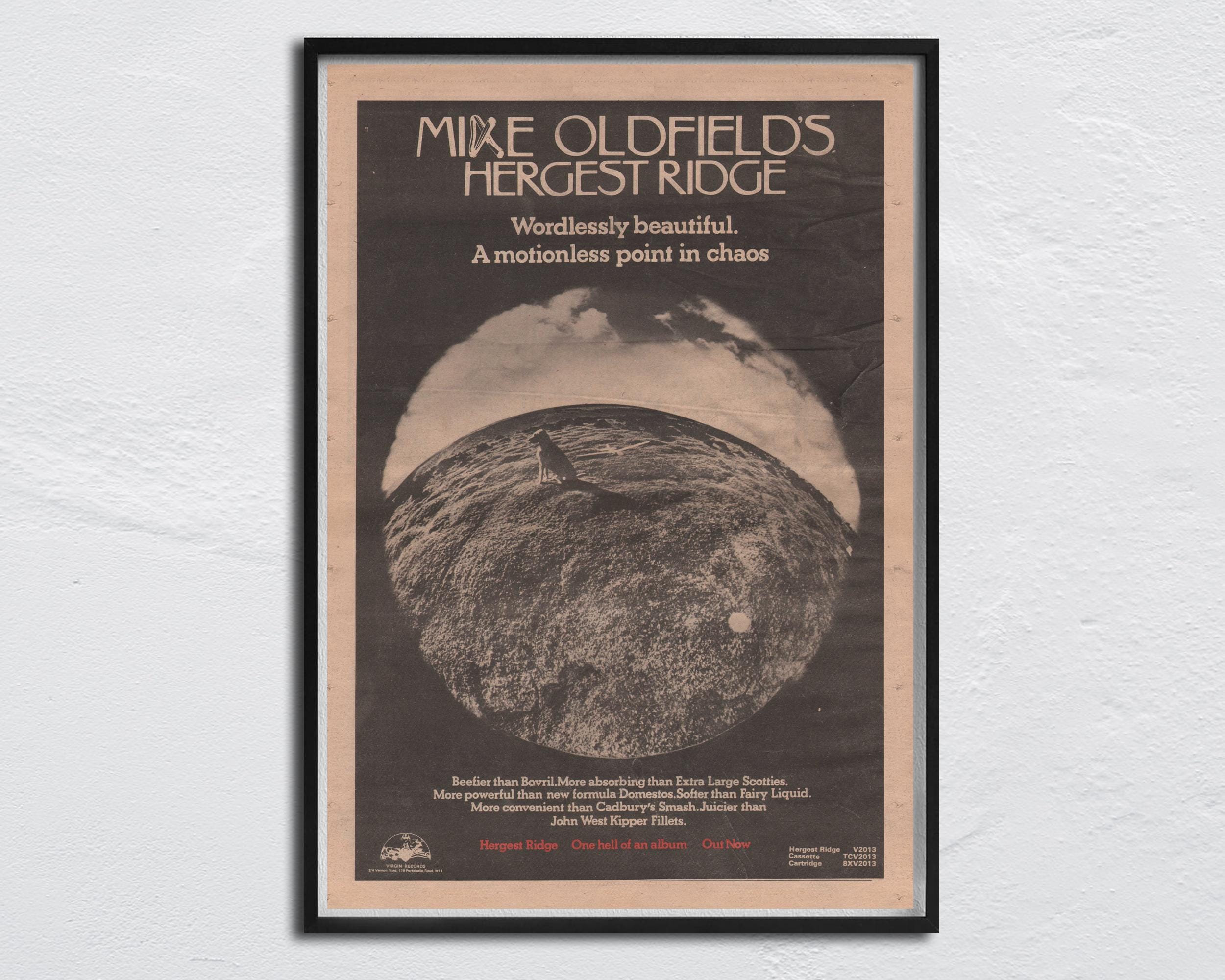 マイク オールドフィールド 1974年 ハージェストリッジ プロモポスター 中古 MIKE OLDFIELD - 1974 Original NME Poster - Hergest Ridge - Etsy