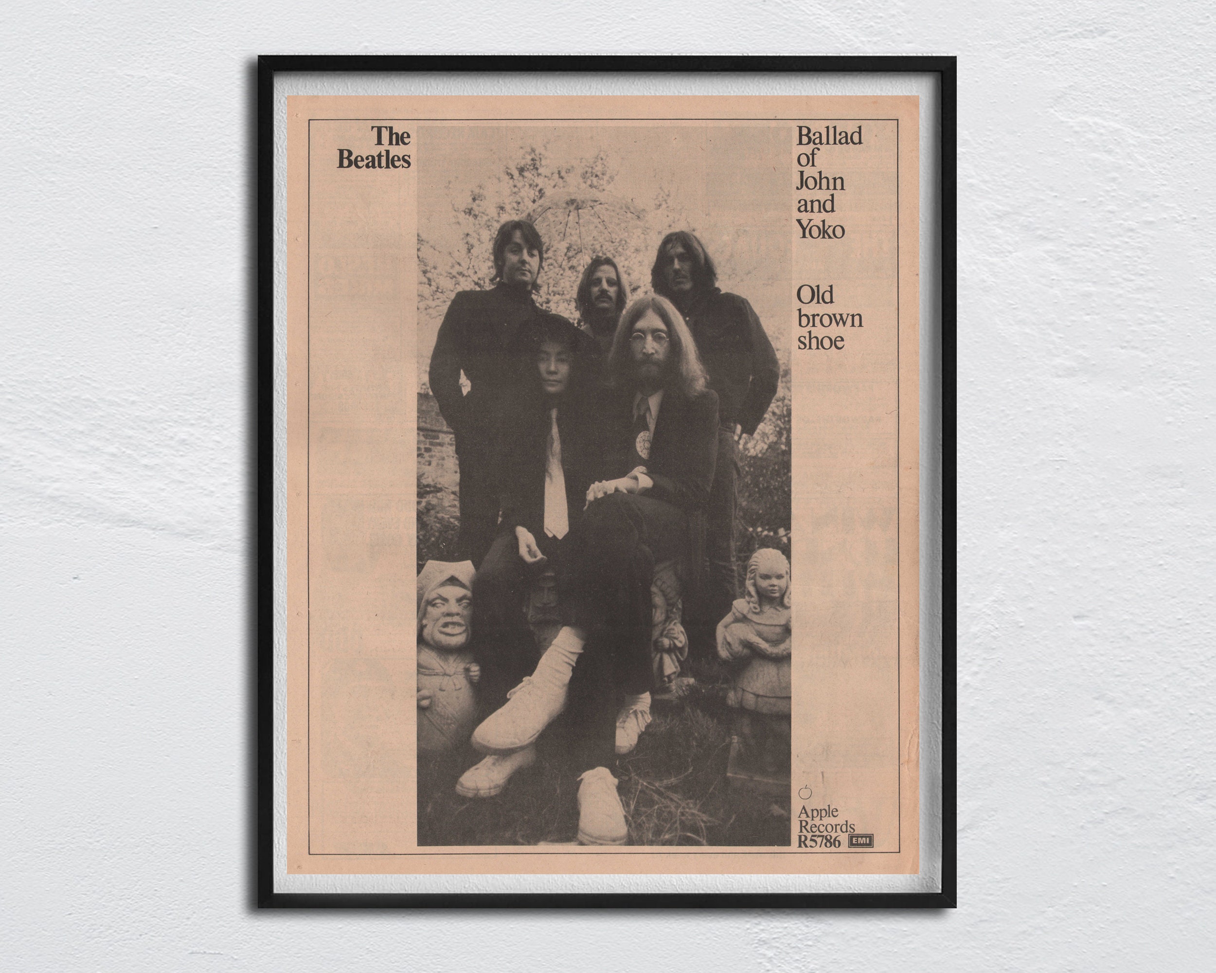値下げジョンレノンリトグラフ　【The Ballad Of John&Yoko】 The Ballad of John and Yoko.: Editors of Rolling Stone