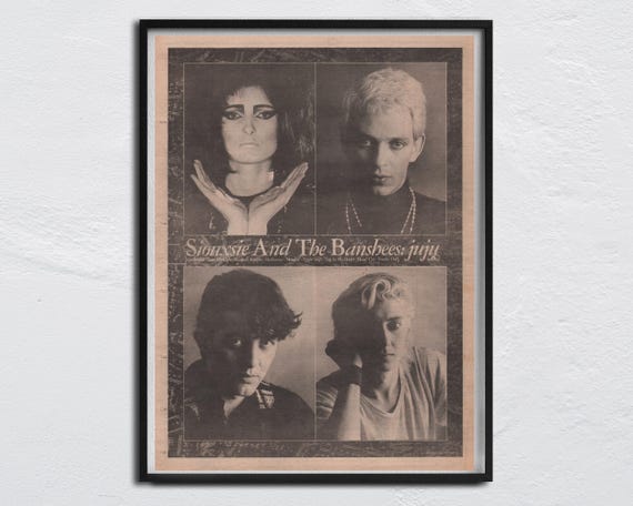 SIOUXSIE and the BANSHEES Poster 1978 Original NME - Juju