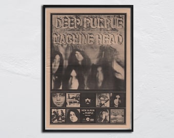 DEEP PURPLE - Machine Head Lp 1972 Vintage Vinyl Record Album - Etsy