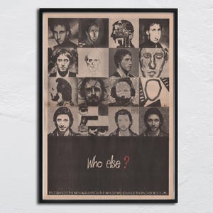 The WHO Poster - 1981 original NME - Who Else ? - John Entwistle, Roger Daltrey, Pete Townshend, Keith Moon Doug Sandom Kenney Jones