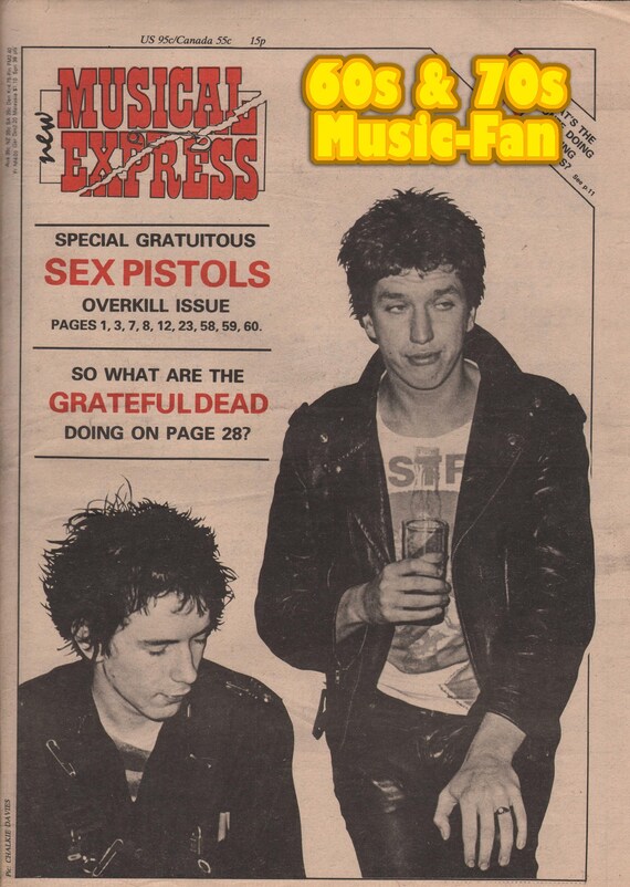 Sex PISTOLS Poster - 1977 Original NME - Johnny Rotton, John Lydon