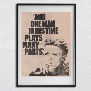 David BOWIE - two 1978 Poster and one Rod Steward Poster - original NME - 2 Pages frontside/backside - Bowie one full size / one Dubble-Page