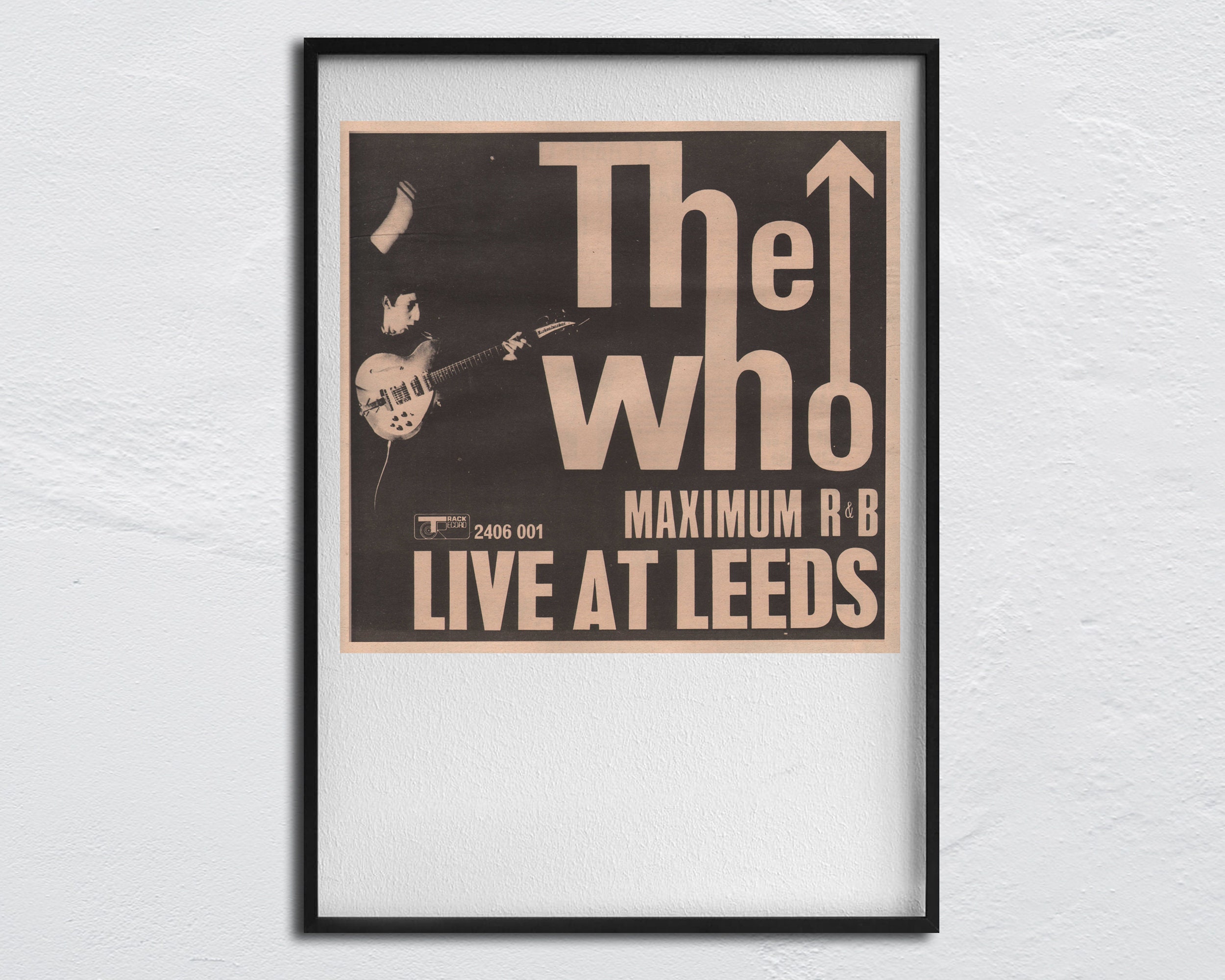 オリジUS初盤 The Who Live At Leedsマーキーポスター フー The WHO POSTER - 1970 Original NME - Live at Leeds - Maximum R&B
