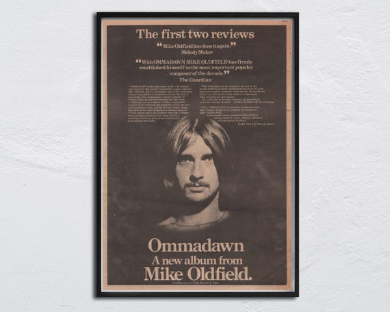 MIKE OLDFIELD - 1975 Original NME Poster - Ommadawn - Etsy