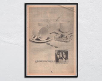 ELP Emerson, Lake & Palmer - 1972 Poster original NME - Trilogy / Keith Emerson, Greg Lake, Carl Palmer
