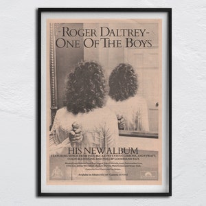 ROGER DALTREY / The Who - 1973 Poster original NME - One of the Boys - Pete Townshend, Keith Moon, John Entwistle