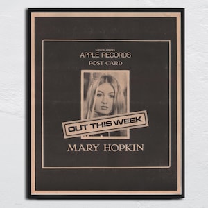 MARY HOPKIN Poster 1969 / Post Card - original NME - New Musical Express