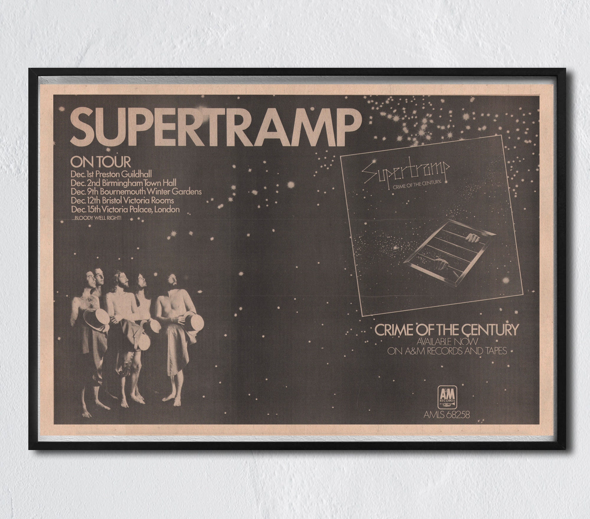 Álbum de discos de vinilo de Supertramp Años 70 Arte pop británico de rock  progresivo Roger Hodgson Supertramp reedición de A&M de 1981 con It's A  Long Road -  México