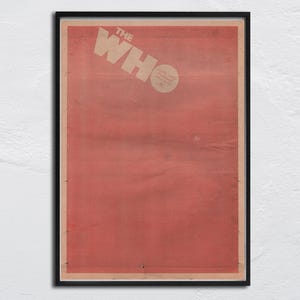 The WHO - 1978 NME Poster - Had enough / Who are you - John Entwistle, Roger Daltrey, Pete Townshend, Keith Moon