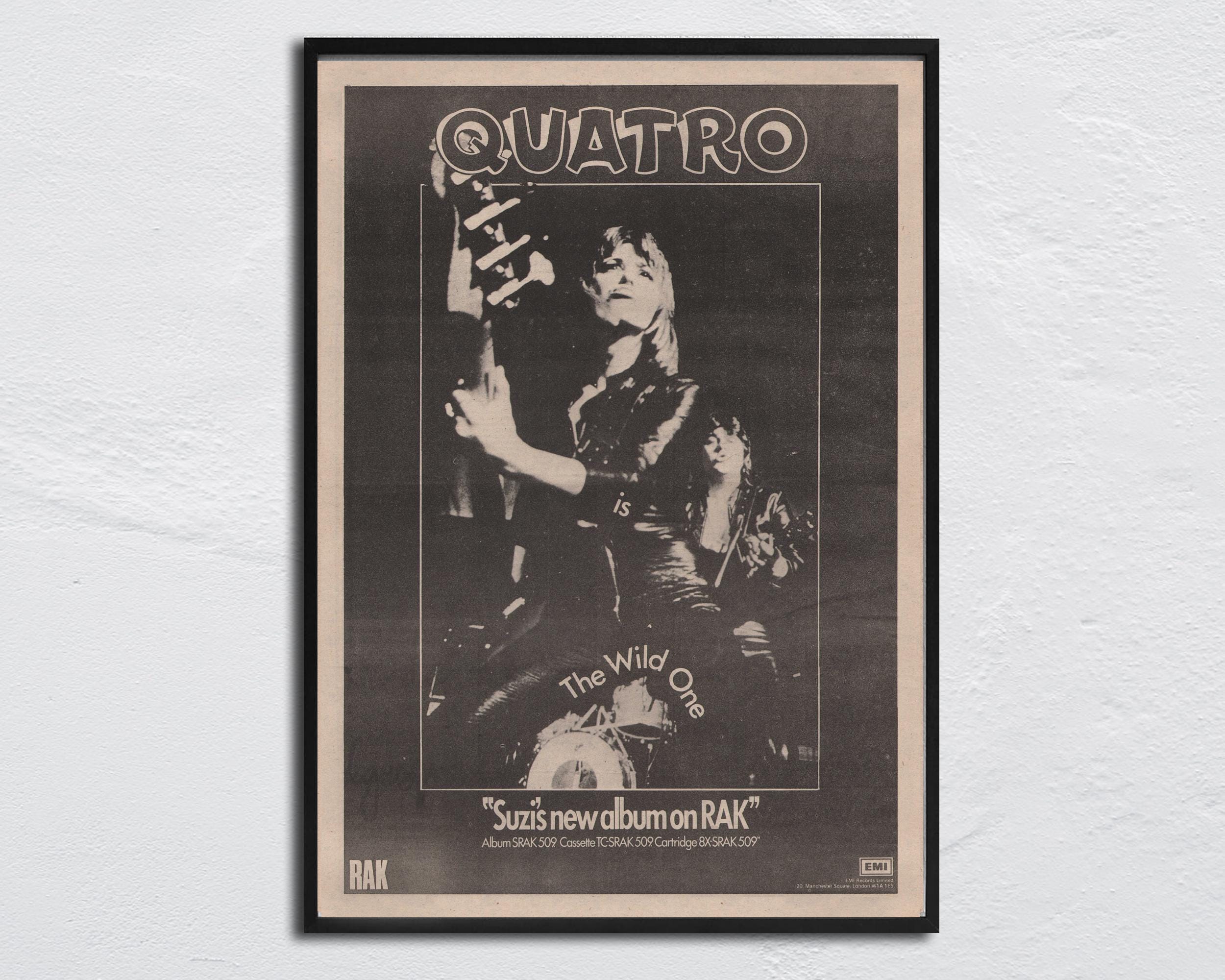 SUZI QUATRO - 1974 Poster Original NME - the Wild One / Alastair