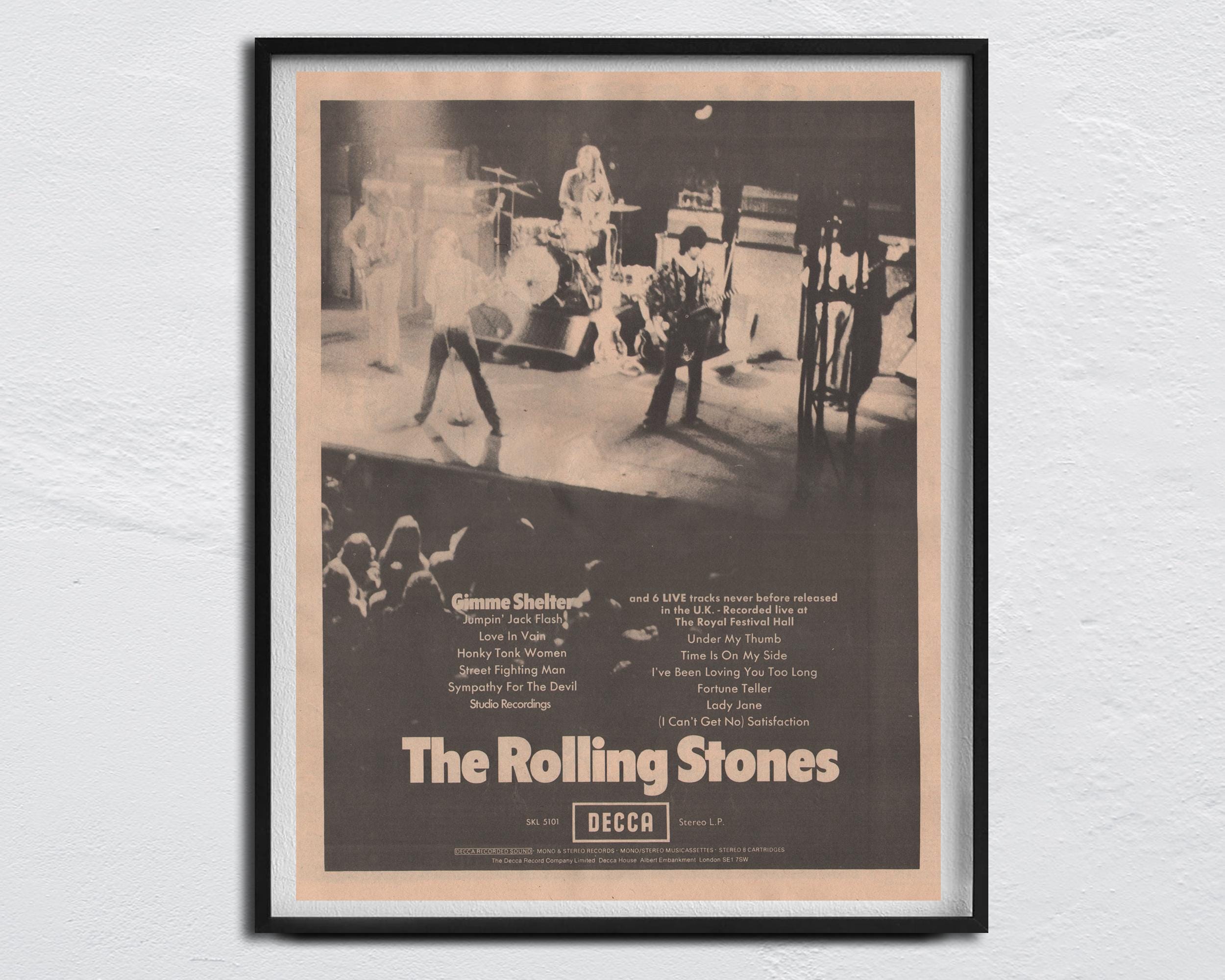 The Rolling Stonesローリングストーンズ　ツアーポスター 額縁付 The Rolling Stonesローリングストーンズ ツアーポスター 額縁付