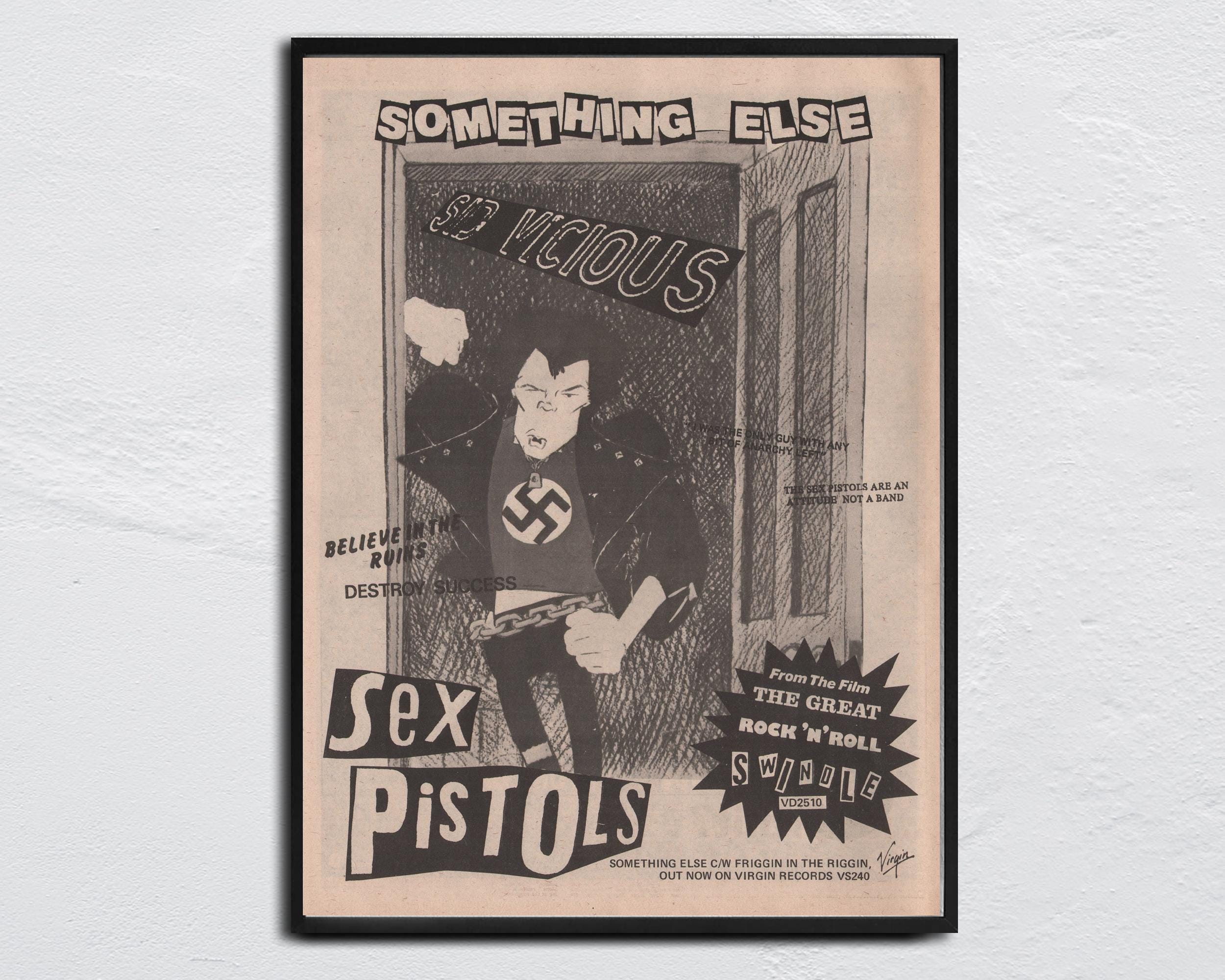 Sex PISTOLS Poster - 1979 Sid Vicious Original NME - Something