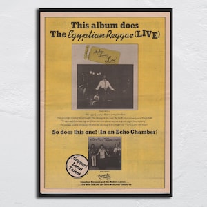 MODERN LOVERS Poster - 1977 original NME - The Egyptian Reggae / The morning of our Lives