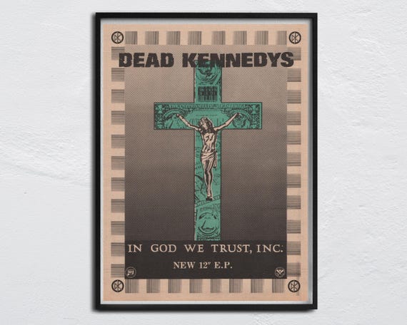 DEAD KENNEDYS Poster - 1981 Original NME - in God We Trust, Inc