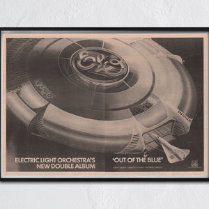 Two ELO Poster Electric Light Orchestra - 1977 POSTER original NME - fantastic two Full page Posters - can be put together as one Poster...