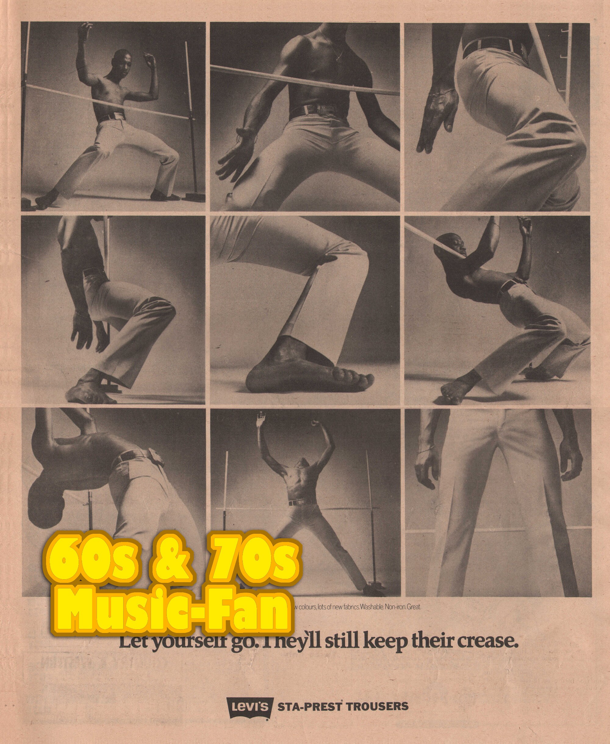 LEVIS JEANS - 1972 Poster Advertising Original NME - Etsy