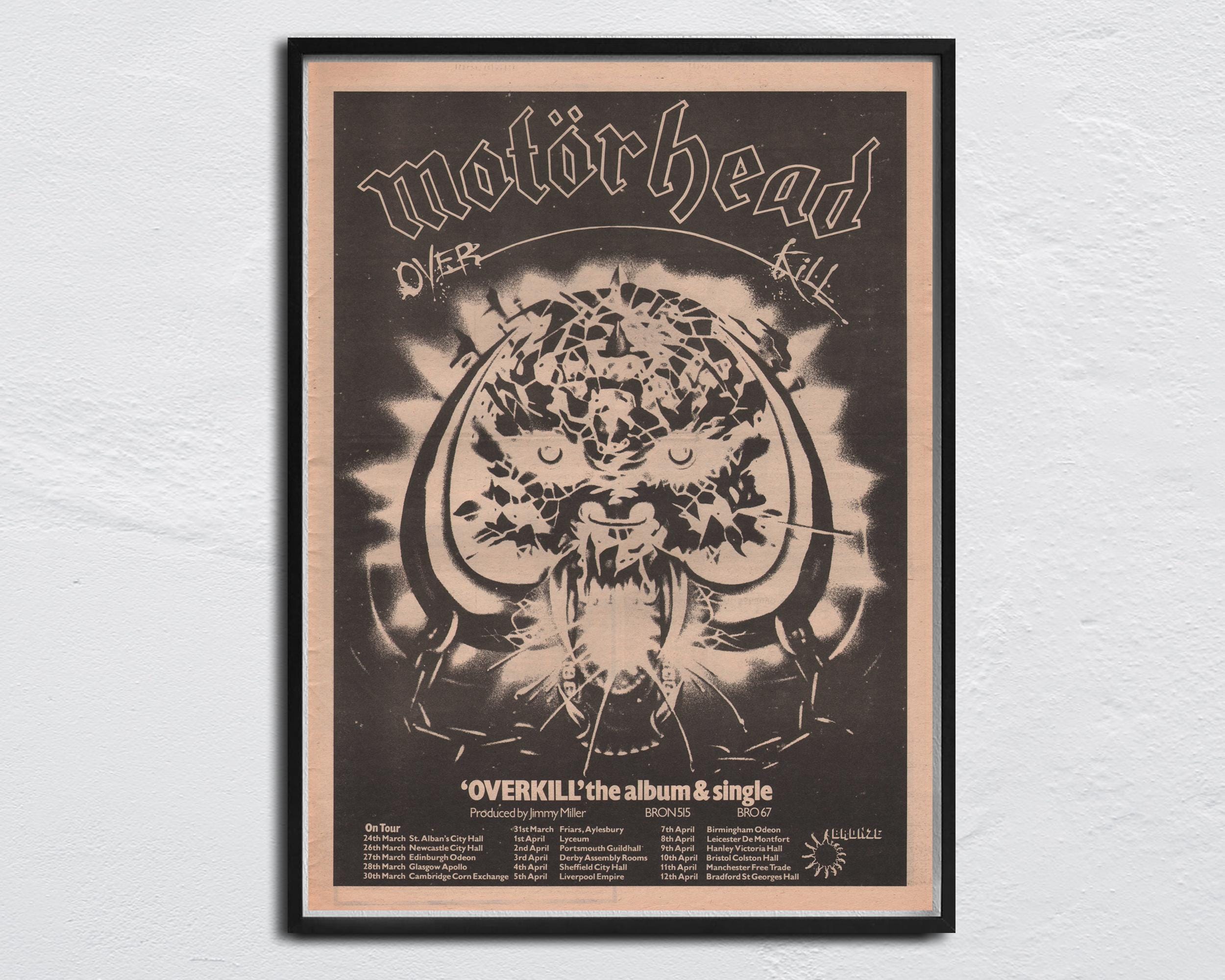 ヴィンテージ　Motörhead ポスター 2種類　1つはアルミ製￼￼￼ Vintage Motorhead Poster - Etsy