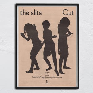 THE SLITS Poster - NME originale del 1979 - Taglio - Ragazze tipiche - L'ho sentito dire in giro / Ariane Forster, Paloma Romero, Kate Corris