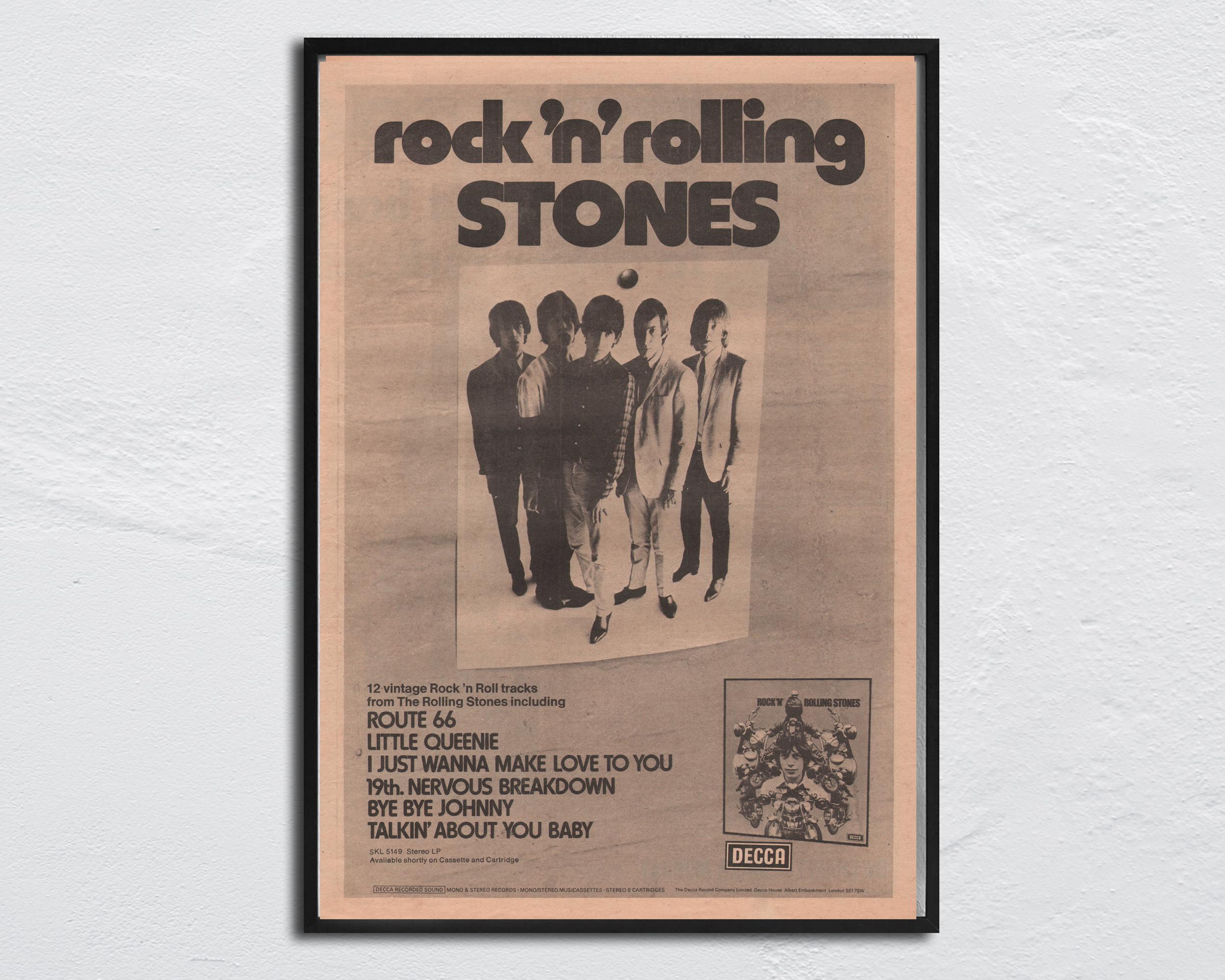 90s デッドストックROLLING STONES 大判ポスター ローリング・ストーンズ 1981年ワールドツアーポスター ヴィンテージ