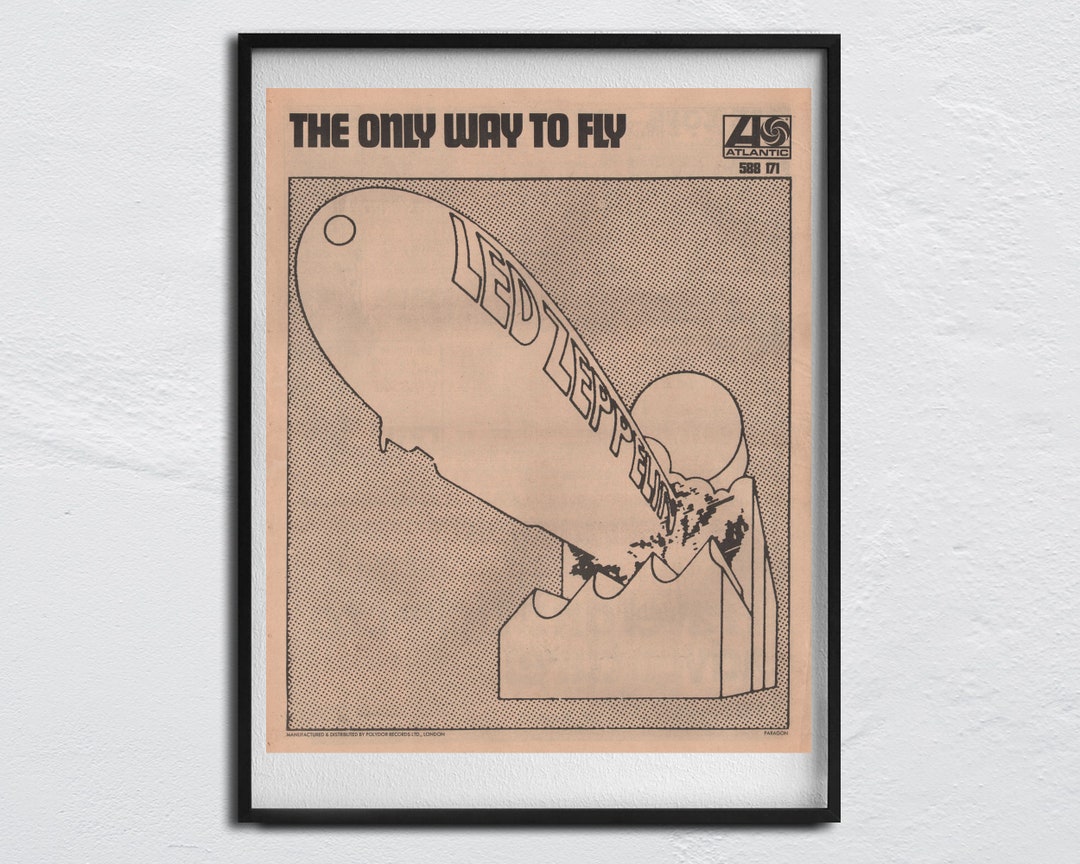 LED ZEPPELIN - 1969 Original NME Poster - the Only Way to