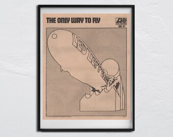 LED ZEPPELIN - 1969 Original NME Poster - the Only Way to