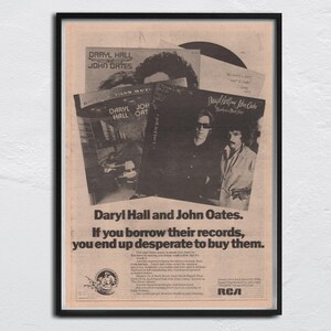 Hall Oates Poster - Etsy