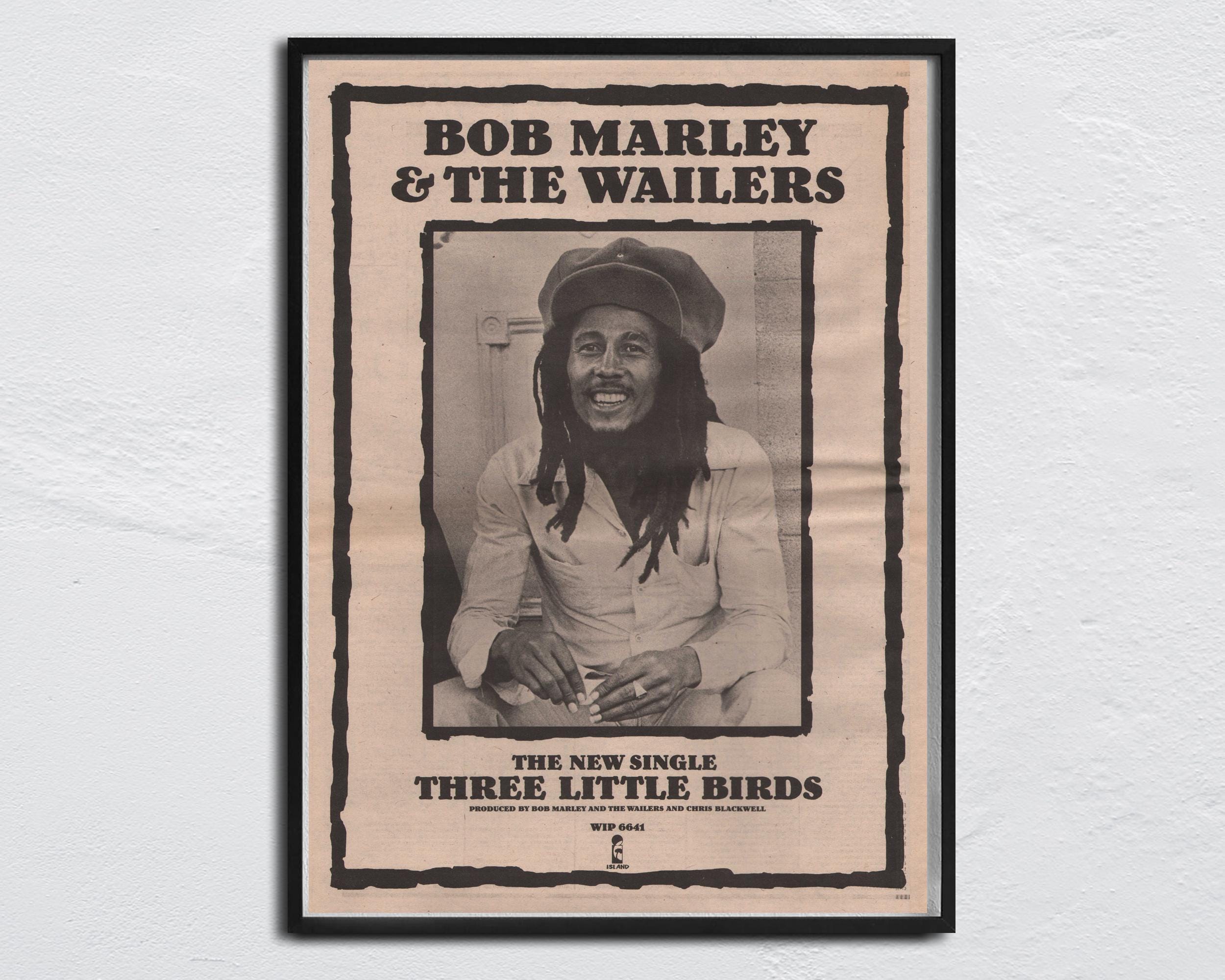 BOB MARLEY Poster - 1980 Original NME - Three Lttle Birds - and