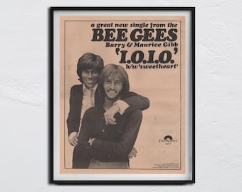 ビージーズBeeGeesのロビン・ギブと 息子のRJ・ギブ共作のCD サイン入り ビージーズの直筆サイン入り写真3枚 - バリー・ギブ、ロビン・ギブ